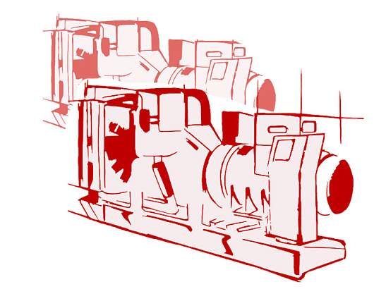 Дизельный высоковольтный энергоцентр ЭТРО  АД 2500-Т10500 изготовлен на базе двигателя Baudouin для постоянного и резервного электроснабжения